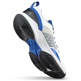 Wilson Hurakn Pro V2 Padelschuhe - White / Deja Vu Blue / Black - EU 49 Blau, Weiss