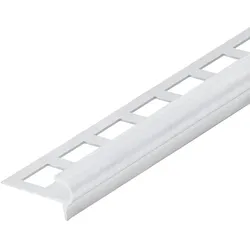 Stufenkantenprofil im Florentiner Stil Aluminium natur (9 mm, 250 cm)
