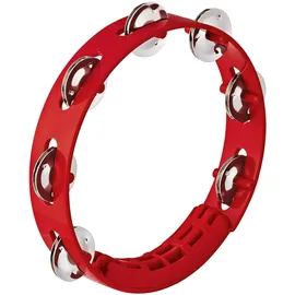 NINO Percussion Compact Tambourine Instrument - Musikinstrument für Kinder ab 3 Jahren - Durchmesser 8 Zoll - Kunststoff, Rot (NINO49R)