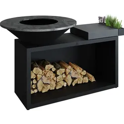OFYR Plancha Grill Island Black 100 Keramik Dunkelgrau