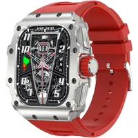 Militär Smartwatch Herren mit Telefonfunktion für Android iOS 1.95 Zoll AMOLED Touchscreen Fitnessuhr Blutdruck Herzfrequenz Schlafmonitor IP68 Wasserdicht Outdoor Sportuhr Langer Akku 123 Sportmodi