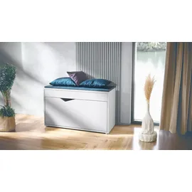 Vladon Kolmio 85 x 50 x 33 cm Sitzbank / weiß matt