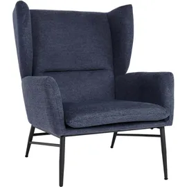 MCW Lounge-Sessel L62 Textil 73 x 96 x 82 cm Blau mit Rollen