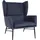 MCW Lounge-Sessel L62 Textil 73 x 96 x 82 cm Blau mit Rollen