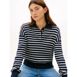 Tommy Hilfiger Co Cable Fine Pullover Blau M