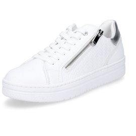Marco Tozzi Damen Sneaker Low Top 2-23718-42 Weiß White Comb), - EU 40