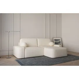 moeblo Eckcouch Bouclé 2-Sitzer Beige