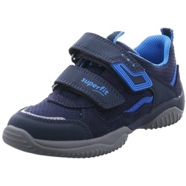 Superfit Storm Sneaker, BLAU/BLAU 8200, 32 EU - Blau / Blau Synthetik/Leder Größe: Mittel