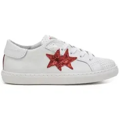 2 Stars  Sneaker SNEAKER BAMBINA PELLE CON LOGO LATERALE  in Weiss, 33