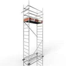 Altec Gerüst Rollfix 2.0 500, Arbeitshöhe 4,9m, mit höhenverstellbaren Fußplatten und Wandanker