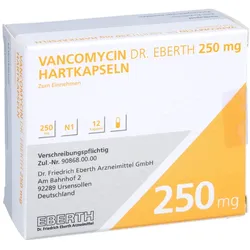 Vancomycin Dr.eberth 250 mg Hartkapseln 12 St
