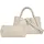 Cluty 2 in 1 Henkeltasche Leder Beige