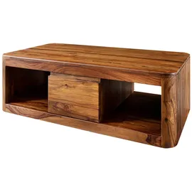 Massivmoebel24 Couchtisch Toronto Walnuss 118 x 65 x 40 cm