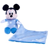 SIMBA - Disney Gute Nacht Mickey Maus Schmusetuch, Glow in the dark Plüsch, Micky Mouse, Babyspielzeug, Kuscheltier, Trösterchen, ab den ersten Lebensmonaten geeignet