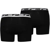 Puma Trunks mit Label-Details im 2er-Pack, black S