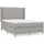 vidaXL Boxspringbett 140 x 200 cm Hellgrau
