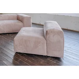 KAWOLA Sessel MIA Cord 72 x 71 x 70 cm Braun mit Kissen