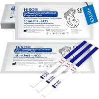 10x Schwangerschaftstest 10 mIU/ml – Ultra Sensitiver Frühtest vor Periode – hCG Teststreifen – Über 99% Genauigkeit – Mit Ultrafrühtest schnell & diskret Zuhause Testen bei Kinderwunsch