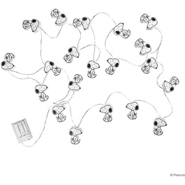 Butlers PEANUTS LED-Lichterkette Snoopy 20 Lichter mit USB-Batteriefach