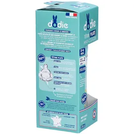 Dodie Babyflasche, Antikolik Sensation+, Grün, Luft, 270 ml, 0-6 Monate, flacher Sauger, Fluss 2, klein