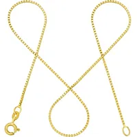 modabilé Goldkette Venezianerkette VENICE 0,9mm 585 Gold, Halskette Damen, Damenkette dezent, 585er Kette, Made in Germany gelb|goldfarben 45cm