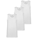 Lacoste Tanktop Top 3er Pack (Packung, 3-tlg., 3er-Pack) mit Rundhalsausschnitt weiß L