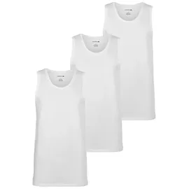 Lacoste Tanktop Top 3er Pack (Packung, 3-tlg., 3er-Pack) mit Rundhalsausschnitt weiß L