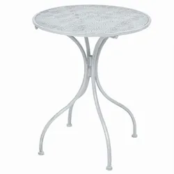 vidaXL 3-tlg. Bistro-Set Stahl Grauweiß