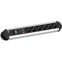 Bachmann Steckdosenleiste 6-fach 1,75 m Schwarz