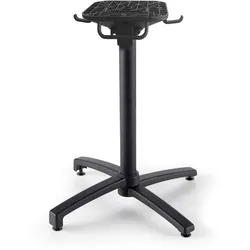 Oviala Business Neigbares Tischbein aus Aluminium mit Taschenhalter 72 cm
