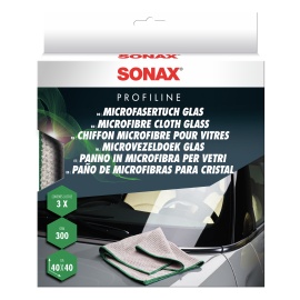 SONAX Microfasertuch Glas, 3er-Pack