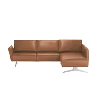 KOINOR Ecksofa Leder  Vineto , braun , Maße (cm): B: 272 H: 83 T: 207.0