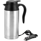 Uadme Reise Wasserkocher Klein, 750 ml 24 V Tragbarer Mini-Heizbecher, Tragbarer Elektrischer Wasserkocher für Milch, Kaffee, Wasser Und Teezubereitung