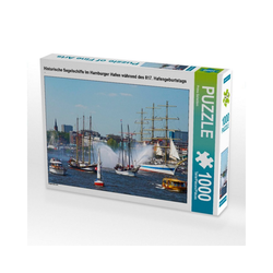 CALVENDO Puzzle CALVENDO Puzzle Historische Segelschiffe im Hambur, 1000 Puzzleteile