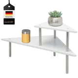 bremermann Küchen-Eckregal, Küchenregal, Gewürzregal Weiß,