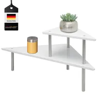 bremermann Küchen-Eckregal, Küchenregal, Gewürzregal Weiß,