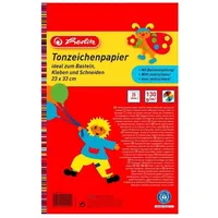 Herlitz Tonzeichenpapierblock Recyclingkarton 120 g/m2 23 x 33 cm 10 Farben