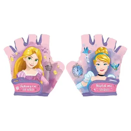 Disney Seven Polska Disney Fahrradhandschuhe Prinzessinnen, Größe XS, fingerloser Schutz-Handschuh, rosa