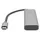 Digitus DA-70246 USB-Hub 4 Port USB-A USB 3.1 Gen1 5 GBit/s mit Aluminiumgehäuse Dunkelgrau DA-70246