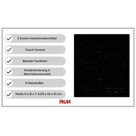 PKM IF3F (Anzahl Induktionskochstellen: 3 Stk.)