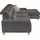 Set One by Musterring Ecksofa, grau (anthrazit), SET ONE BY MUSTERRING, Sofas, B/H/T: 307cm x 86cm x 195cm, Cord, Ottomane rechts, Sitzhöhe 49cm,Sitztiefenverstellung im 3-Sitzer,ohne Kopfteilverstellung,ohne Bettfunktion,ohne Bettkasten, 88% Polyester;12% Polyamid, Ecksofa,