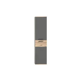 xonox.home Mason Hochschrank 37 x 152 cm Basalt Grau Kunststoff