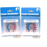 Fensterthermometer 2 Stück selbstklebend für außen ca. 8 x 8 cm Kunststoff