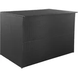 Willood Garden-Auflagenbox Schwarz 150x100x100 cm Poly Rattan Kissenbox Gartenbox Aufbewahrungsbox