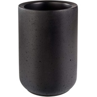 Buddy ́s Bar - Flaschenkühler „Concrete“, hochwertiger Sektkühler aus Beton, 12 x 19 cm, möbelschonende Unterseite, Innendurchmesser 10cm, Weinkühler geeignet für 0,7 L - 1,5 L Flaschen, schwarz