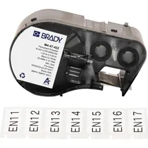 Brady Etiketten 25,4 mm x 12,7 mm Schwarz/Weiß 480 Blatt