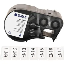 Brady Etiketten 25,4 mm x 12,7 mm Schwarz/Weiß 480 Blatt