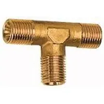Riegler T-Stück, außen/außen/außen, R 1/8, SW 10, Messing blank