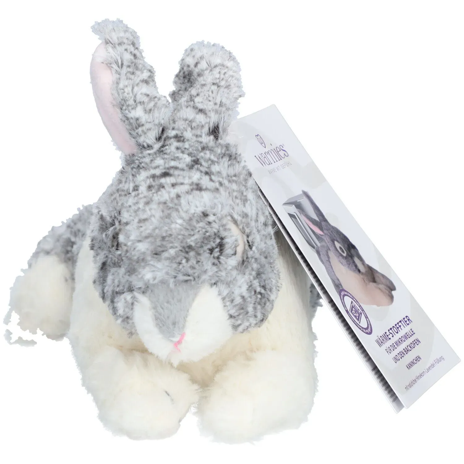 Warmies® Wärme-Kuscheltier Kaninchen grau-beige