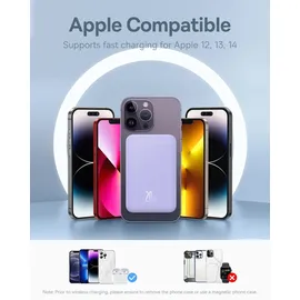 Baseus Magnetic Powerbank, MagSafe, USB-C, 5000mAh 20W violett